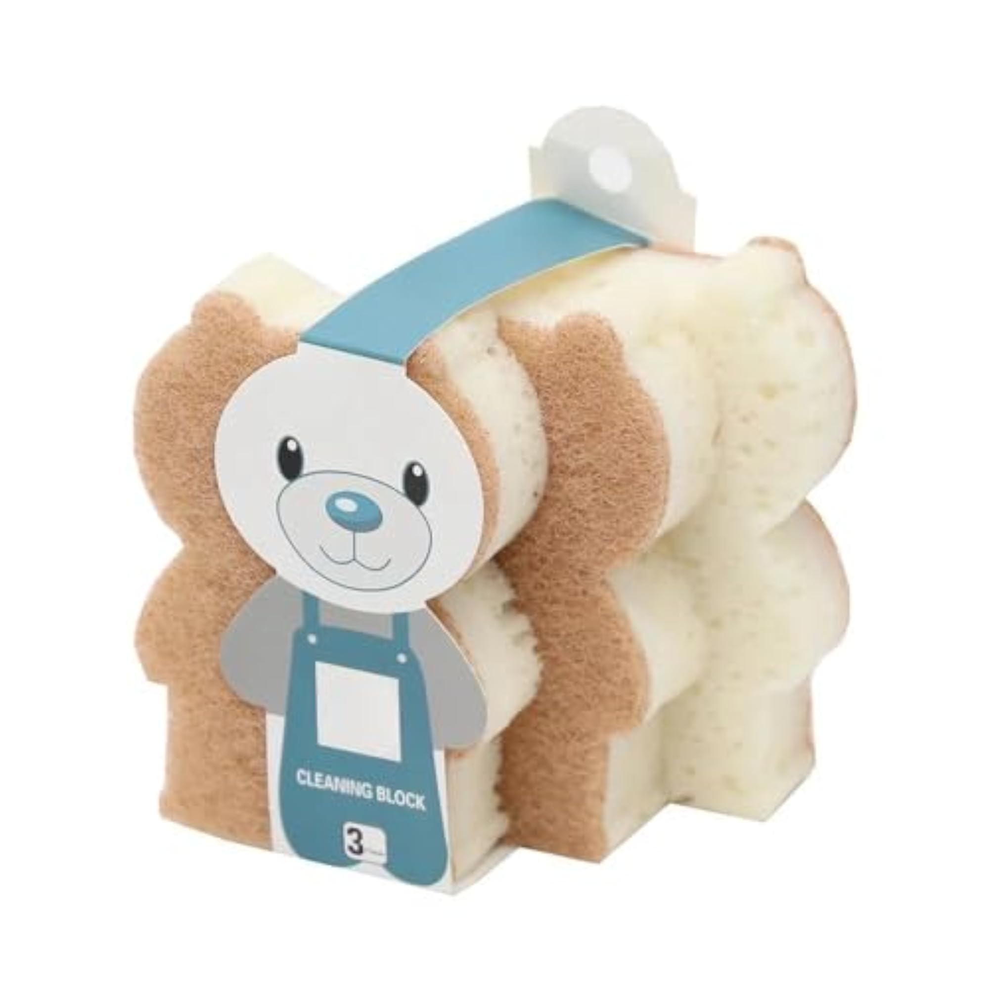 Bear-Shaped Loofah Exfoliating Body Scrubber